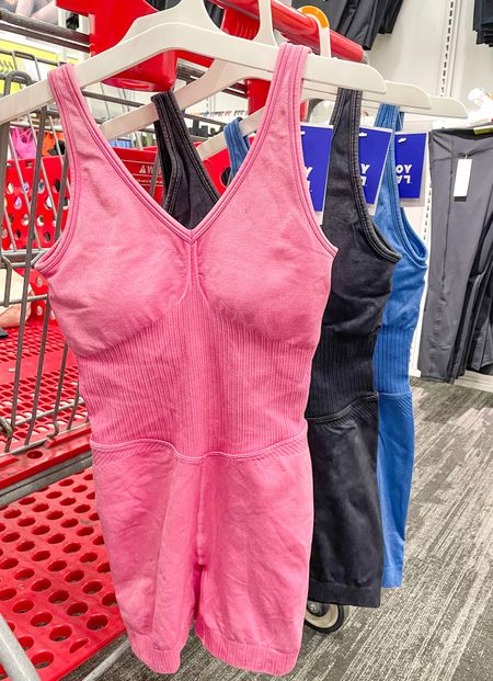 New activewear seamless short bodysuits at Target! 

#LTKFind #LTKunder50 #LTKstyletip