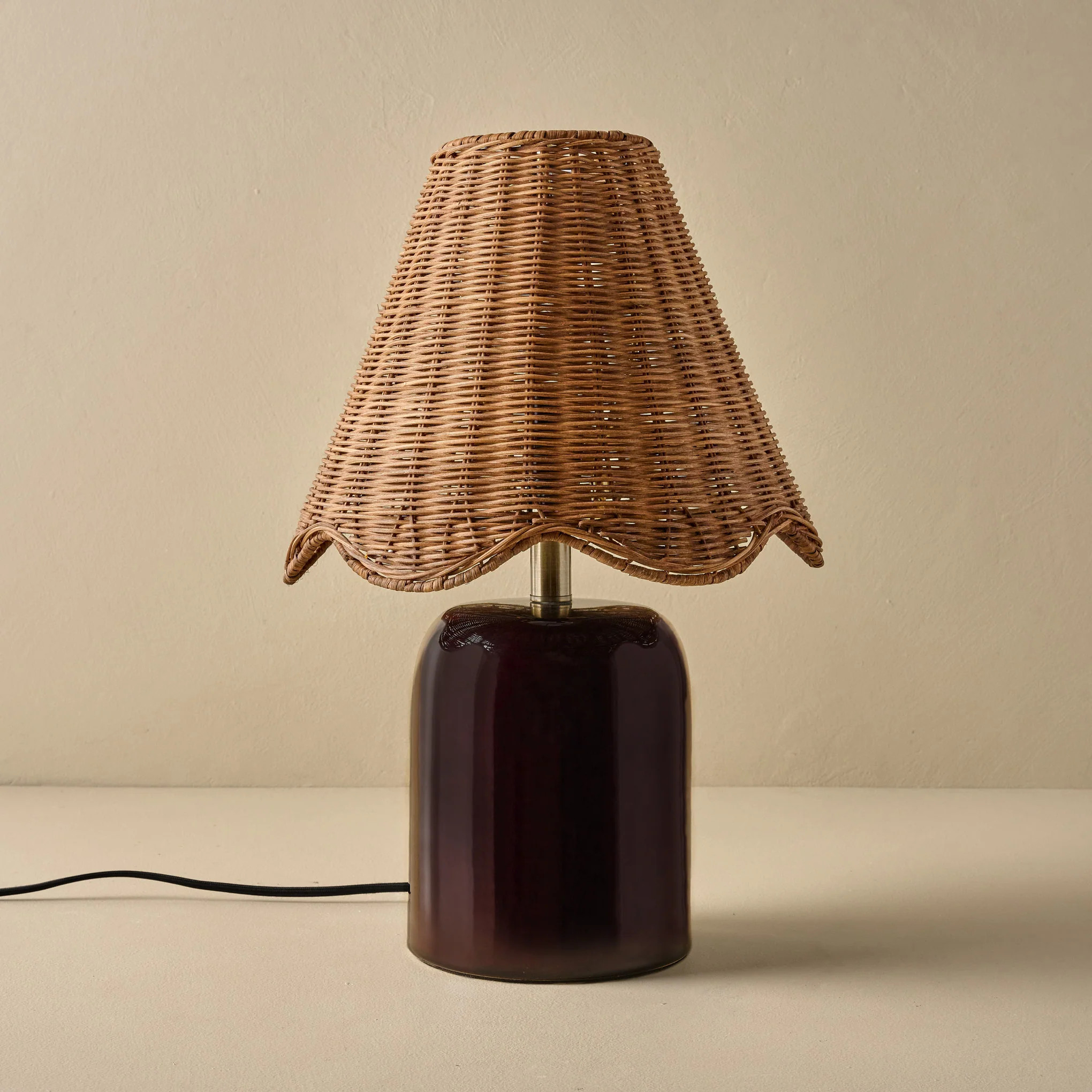 Farrah Table Lamp - Deep Burgundy | Magnolia