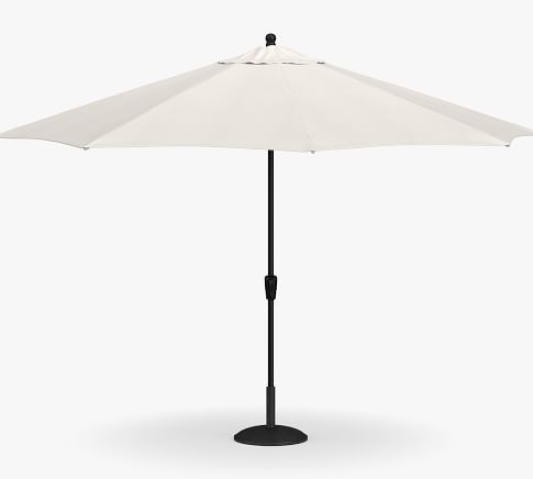 11' Round Outdoor Umbrella – FSC® Teak Frame​ | Pottery Barn (US)