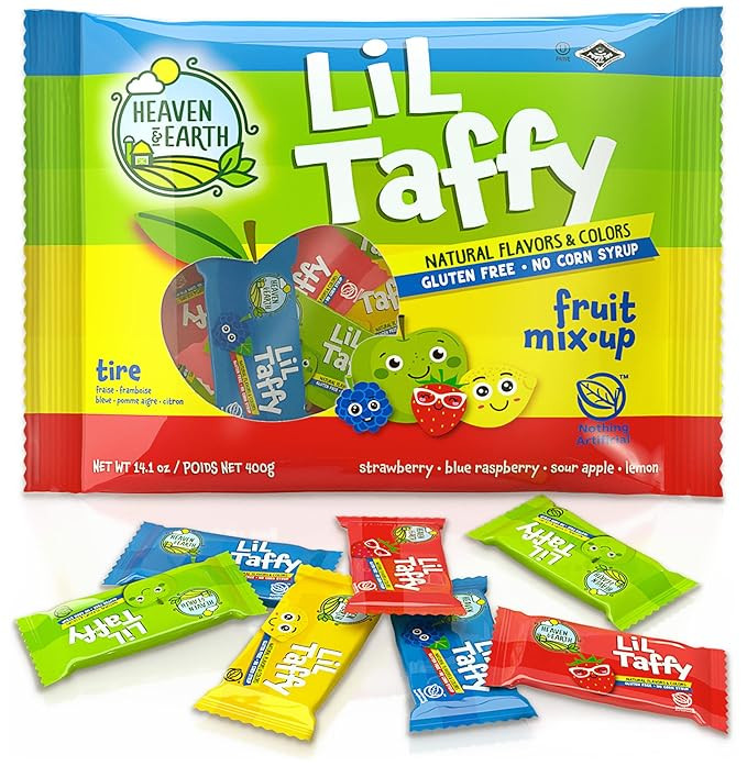 Heaven & Earth Lil Taffy Fruit Mix (Approx. 40 Count) | Natural Colors & Flavors | No High Fructo... | Amazon (US)