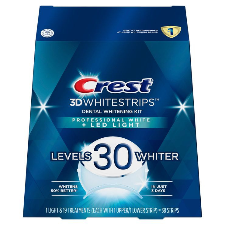 Crest 3D Whitestrips Professional White with LED Accelerator Light At-home Teeth Whitening Kit  -... | Target