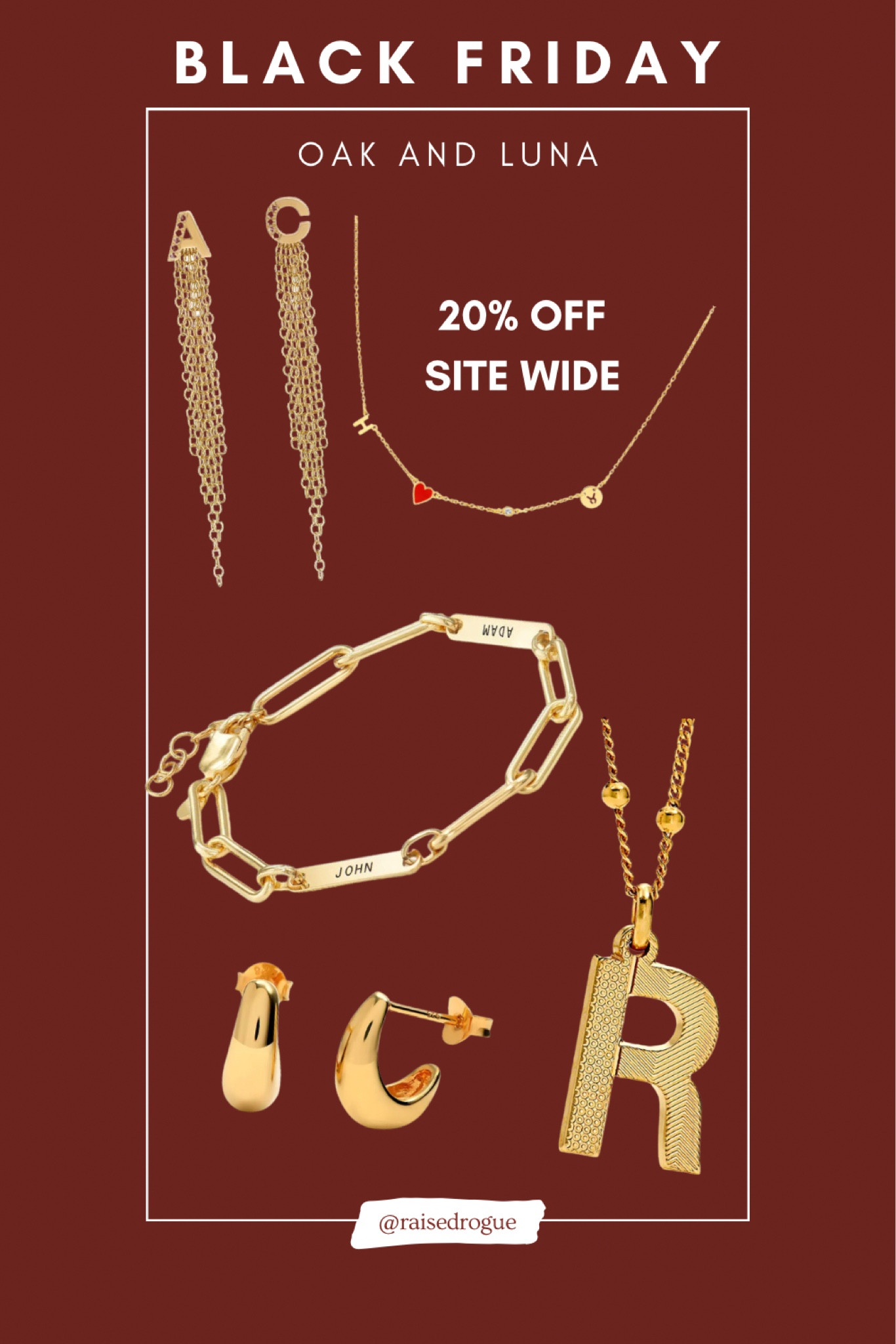 #AD Accessories 20% OFF for Black Friday! These earrings, bracelets, and necklaces make great gifts, and offer a ton of thoughtful customization options! 

#LTKGiftGuide #LTKfindsunder100 #LTKCyberWeek
