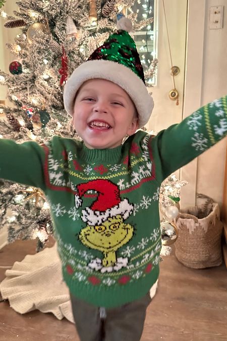 Sooo many people have commented on Luke’s sweater and asking where to get it. I got it at TJ Maxx and I couldn’t find it on their website, but I also discovered you could shop TJ Maxx online which is a win in my book. 💁‍♀️ Here is a roundup of fun, festive kid sweaters to check out. 

#LTKkids #LTKHoliday #LTKfamily