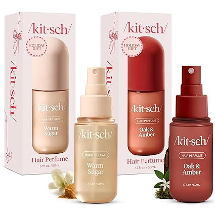 Kitsch Hair Perfume for Women- Warm Sugar and Oak & Amber | Clean, Deodorizing & Patented Odor-El... | Amazon (US)