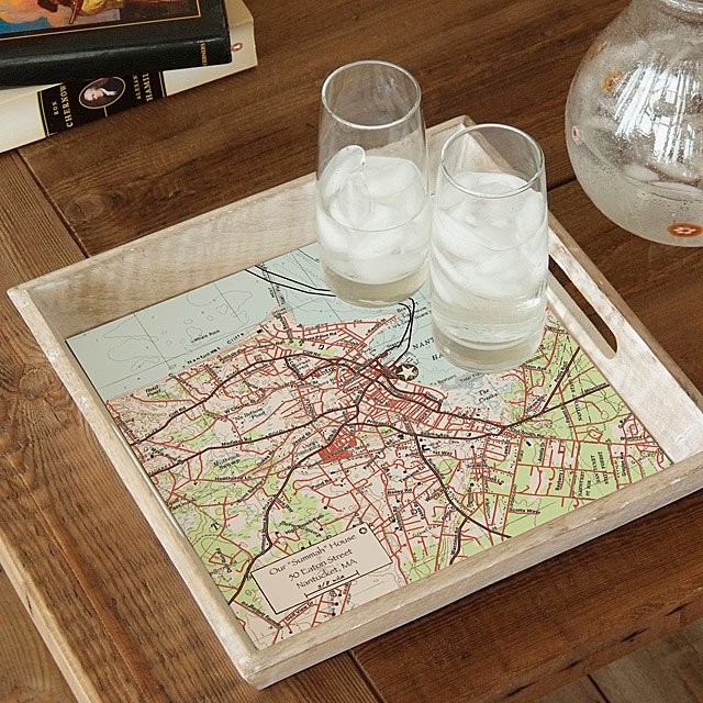 Custom Map Serving Tray | UncommonGoods