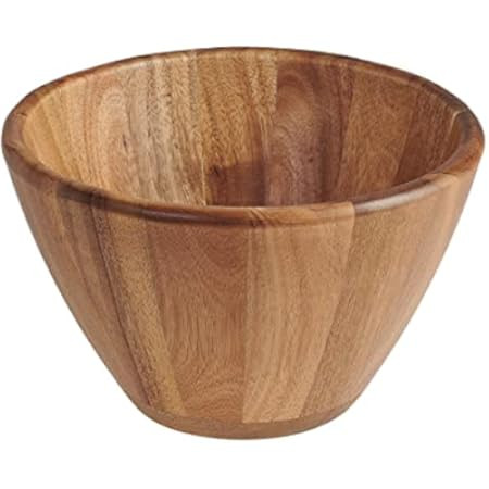 Lipper International Acacia Round Flair Serving Bowl for Fruits or Salads, Large, 12" Diameter x 4.5 | Amazon (US)