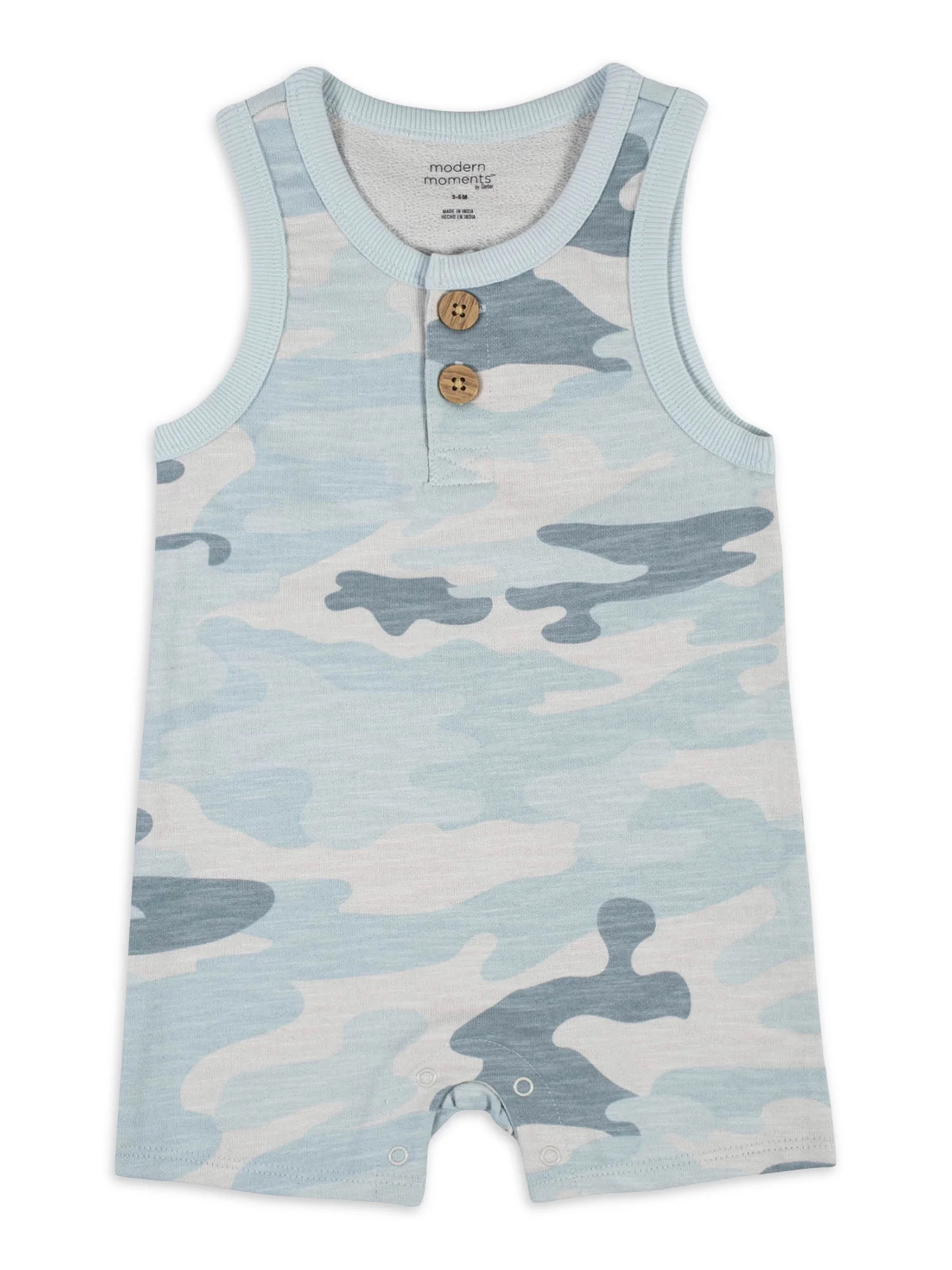 Modern Moments By Gerber Baby Boy Sleeveless Romper (0/3 Months - 24 Months) | Walmart (US)