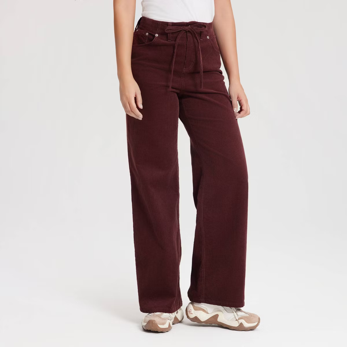 Women's Mid-Rise Straight Leg Corduroy Pull-On Pants - Universal Thread™ | Target