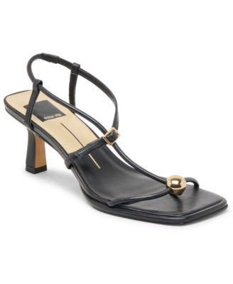 Dolce Vita Women's Mylee Strappy Dress Sandals - Black Leather | Macy's