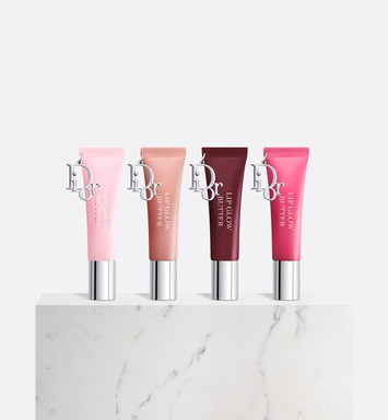 DIOR Addict Lip Glow Butter Makeup Set-24-Hour Hydrating High-Shine Lip Treatment in Glazed Pink, Toffee, Black Cherry & Lychee | Dior Beauty (US)