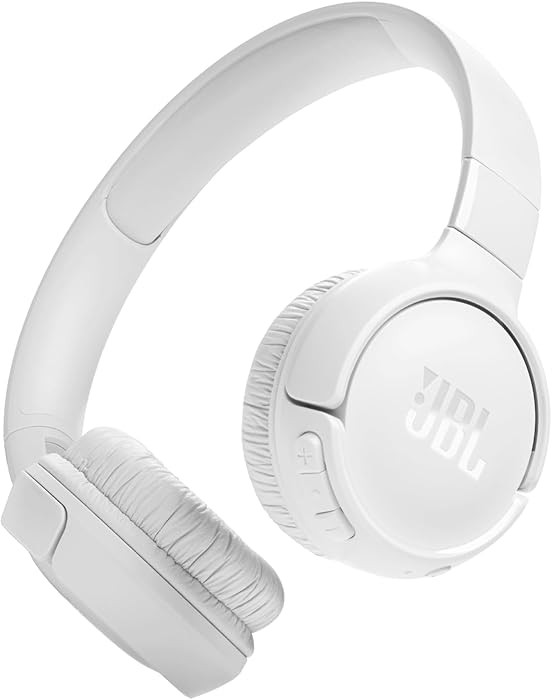 JBL Tune 520BT Wireless On-Ear Headphones, White | Amazon (US)