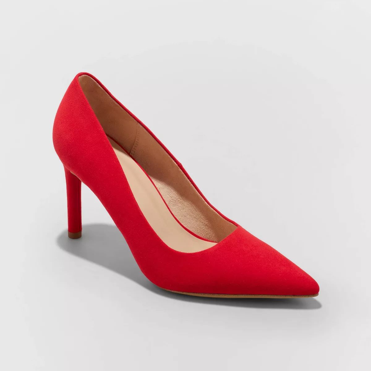 Women's Tara Pointed Toe Pumps - A New Day™ Red 12 | Target