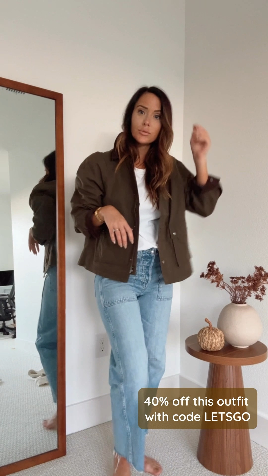 preppy fall outfit, great basics, white tee shirt // most items in this outfit are 40% off with code LETSGO (ray ban sunnies are currently 30% off)

#LTKSaleAlert #LTKCyberWeek