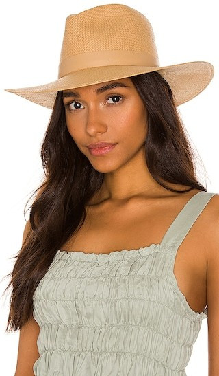 Janessa Leone Simone Hat in Neutral. - size S | Revolve Clothing (Global)