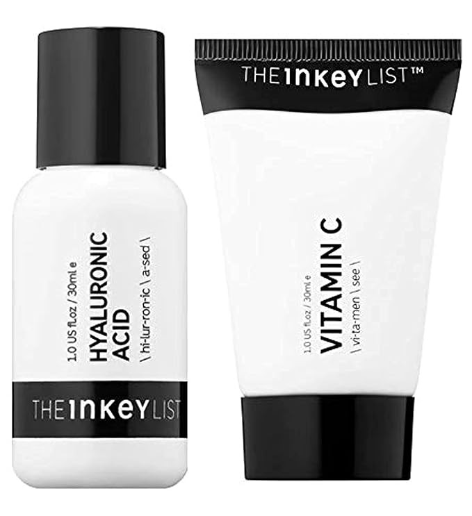 The Inkey List Face Serum And Cream Skincare Set! Hyaluronic Acid Serum And Vitamin C Cream! Anti... | Amazon (US)
