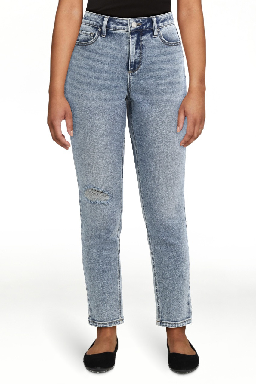 Time and Tru Women's High Rise Mom Jeans, 27" Inseam, Sizes 0-20 | Walmart (US)