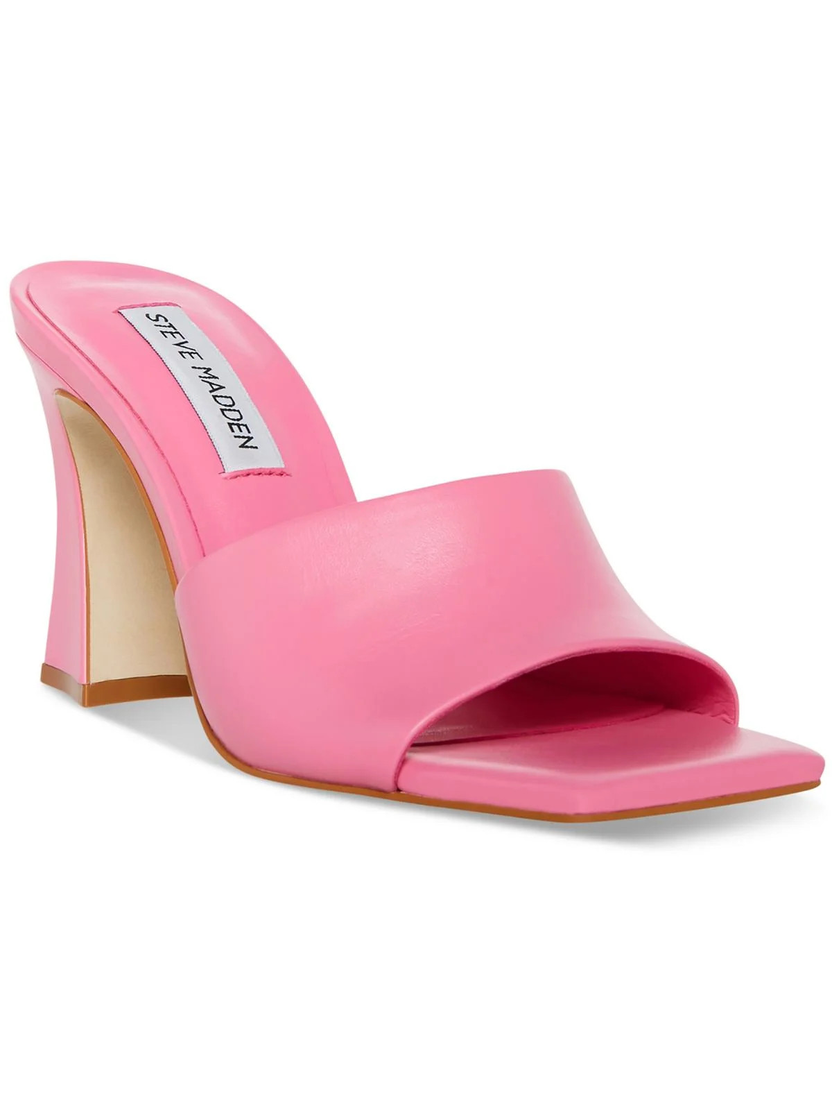 Steve Madden Womens Fairfax Leather Peep-Toe Pumps | Walmart (US)