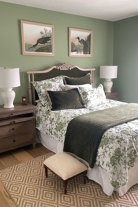 My green guest bedroom is so inviting and everyone absolutely loves staying in there. Shop for it in here  