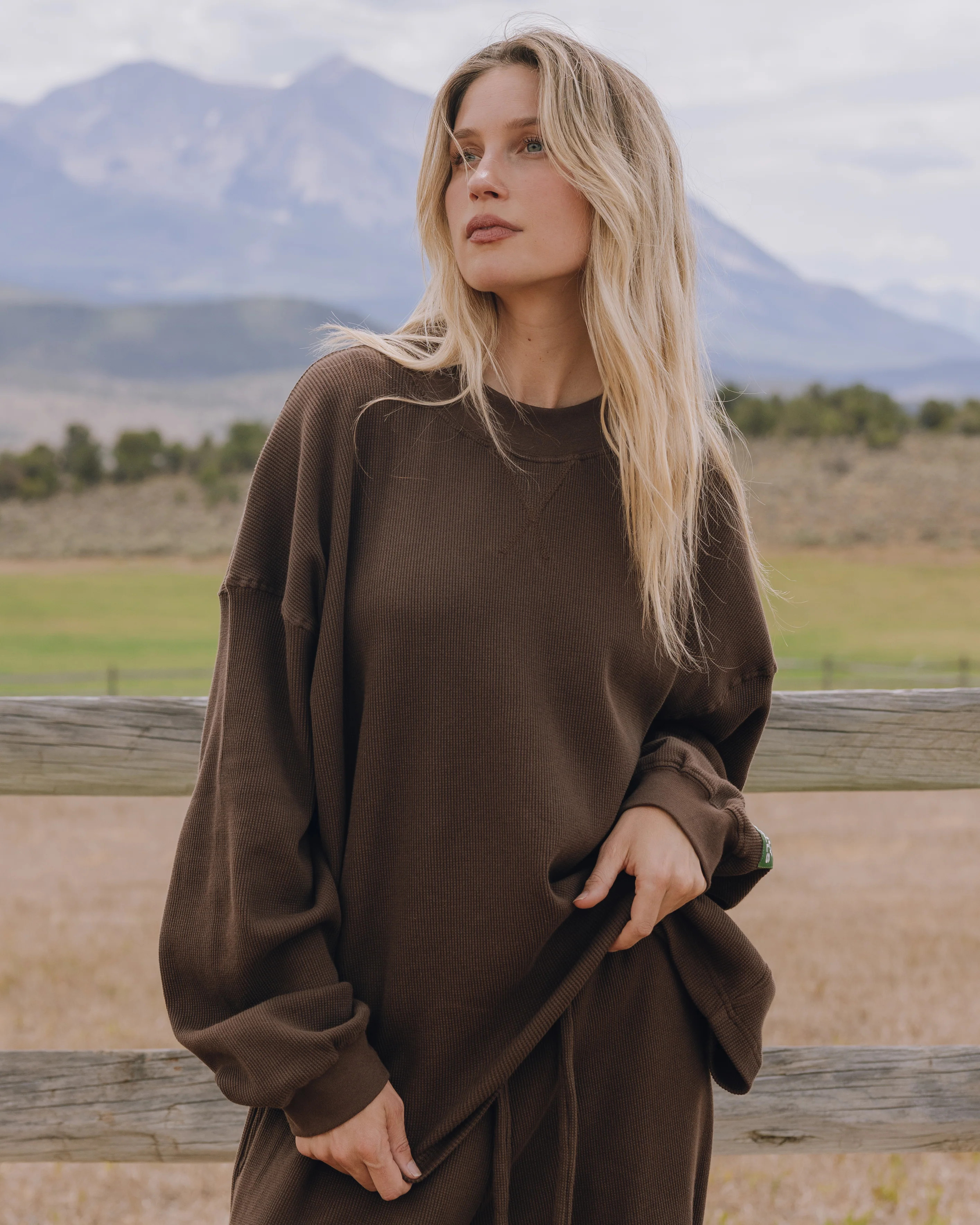 Oversized Vintage Thermal - Coco | Daily Drills LLC