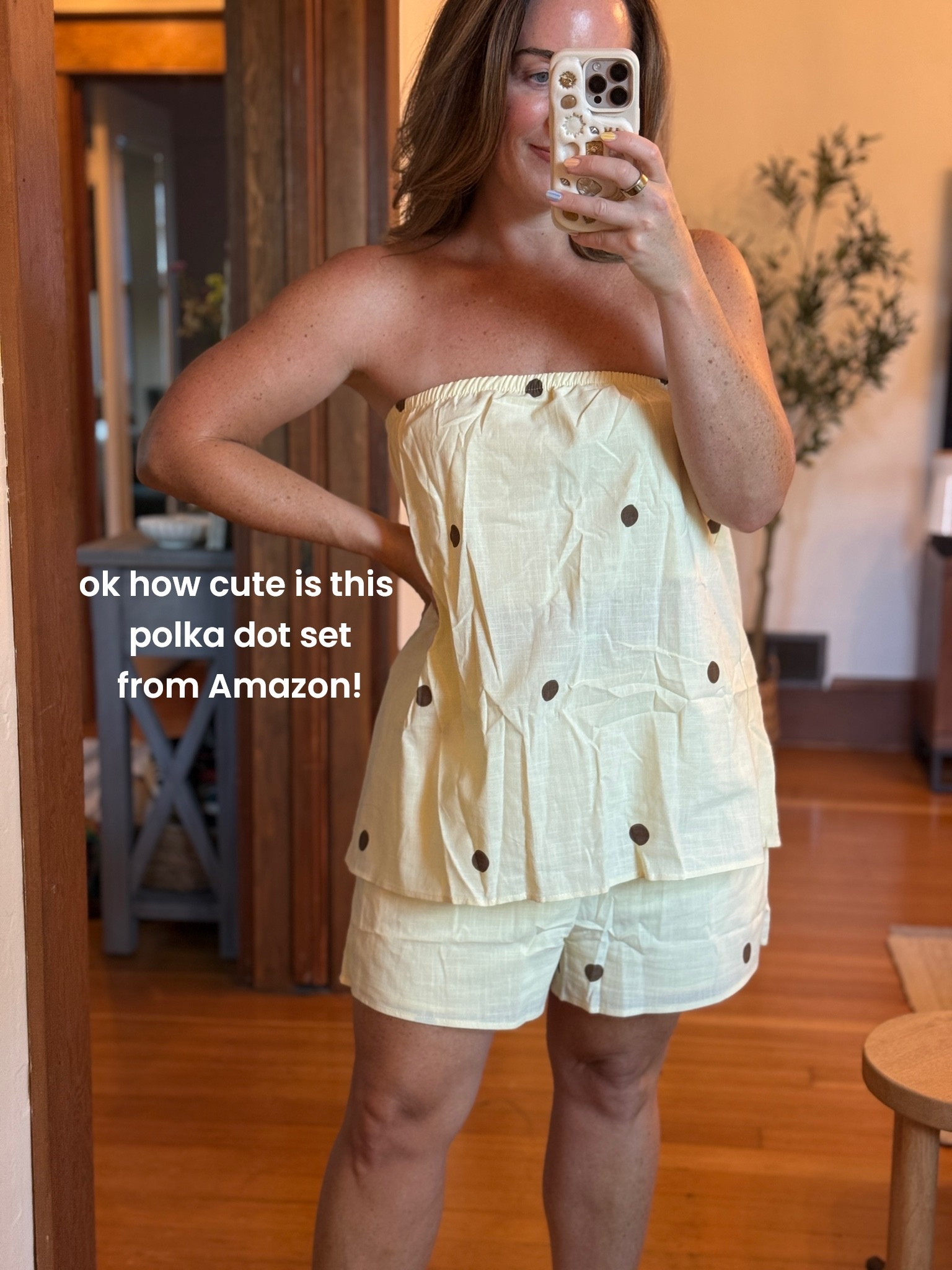 Ok LOVE this fun little polka dot two piece set from Amazon… kept both colors! Ordered a M and L … this is me in a L but think M works a little better

This would also be such a cute vacation outfit!

#size8 #amazonfinds #amazonhaul

#LTKMidsize #LTKTravel #LTKOver40
