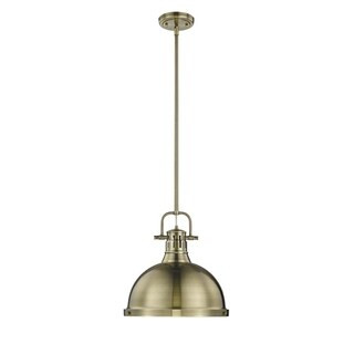 Golden Lighting Duncan Aged Brass 1-light Pendant | Bed Bath & Beyond