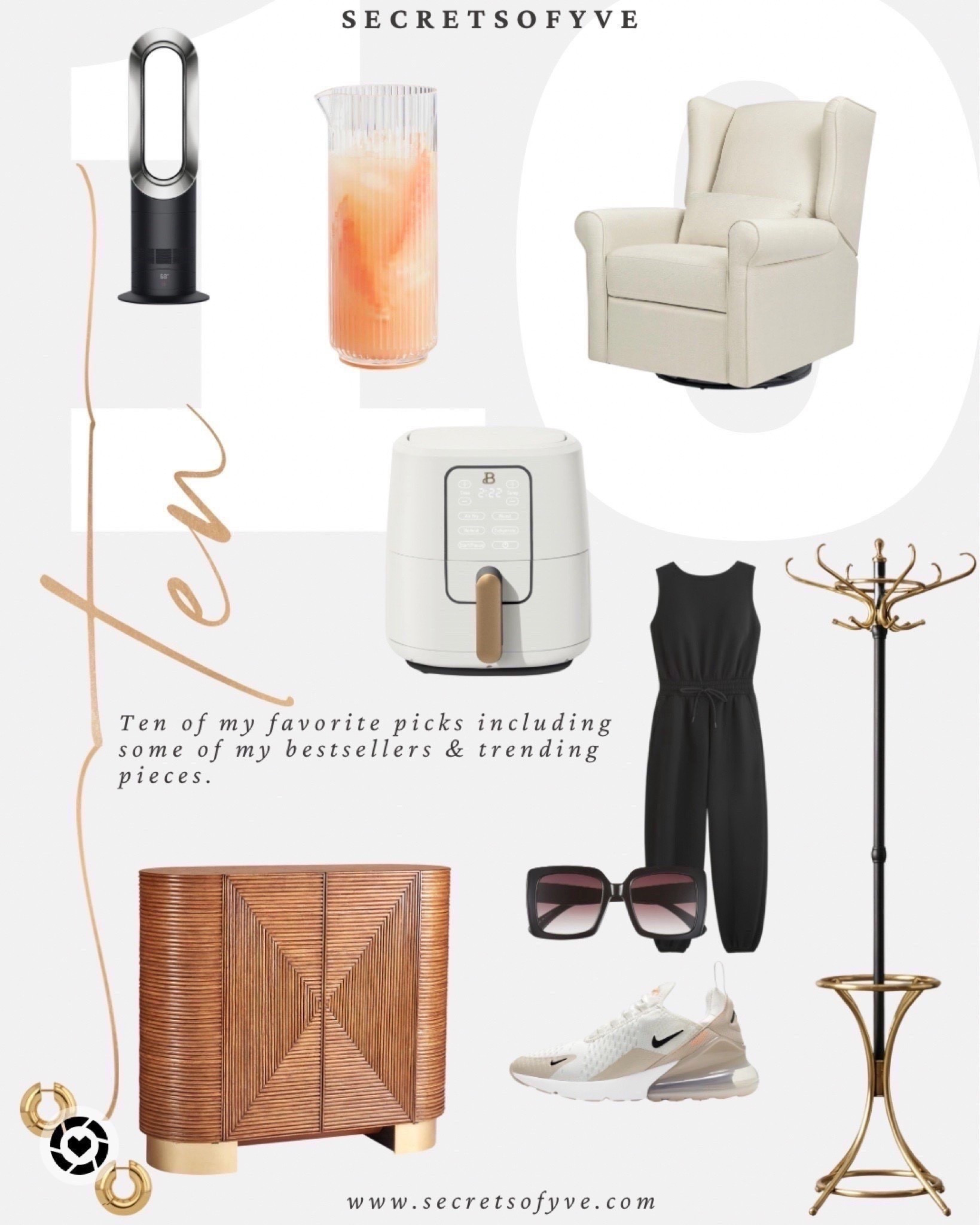 Secretsofyve: 10 of some of my favorite things including my bestsellers! Pick some as gifts.
#Secretsofyve #ltkgiftguide
Always humbled & thankful to have you here.. @a&f @abercrombie&fitch @arhaus @crate&barrel @cb2 @dyson @nike @projectnursery @potterybarn @aninebing @walmart @nordstrom
CEO: PATESI Global & PATESIfoundation.org @secretsofyve : where beautiful meets practical, comfy meets style, affordable meets glam with a splash of splurge every now and then. I do LOVE a good sale and combining codes! #ltkstyletip #ltksalealert #ltkpetite #ltkfamily #ltku #ltkfindsunder100 #ltkfindsunder50 #ltkover40 #ltkplussize #ltkmidsize #ltktravel #ltkactive #ltkkids  #ltkwedding #ltkparties #ltktall #ltkholiday #ltkmomlife secretsofyve

#LTKBump #LTKSeasonal #LTKHome