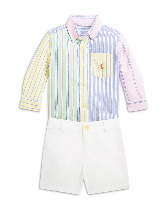 Boys' Oxford Fun Shirt & Chino Shorts Set - Baby | Bloomingdale's (US)
