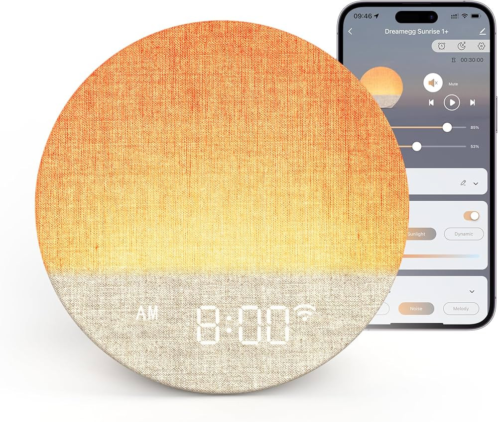 Dreamegg Sunrise 1+ Sound Machine, Sunrise Alarm Clock, Night Light, APP Control, Sleep Routines,... | Amazon (US)