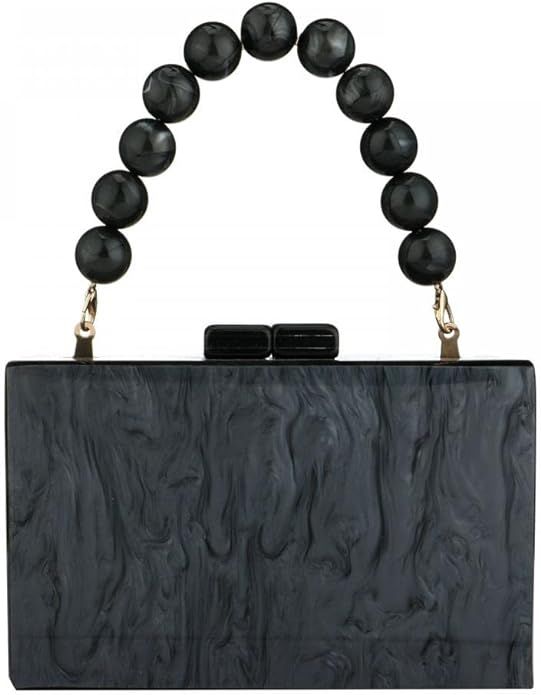 Acrylic Purses and Handbags with Marbling for Women Elegant Banquet Evening Crossbody Handbag Box... | Amazon (US)