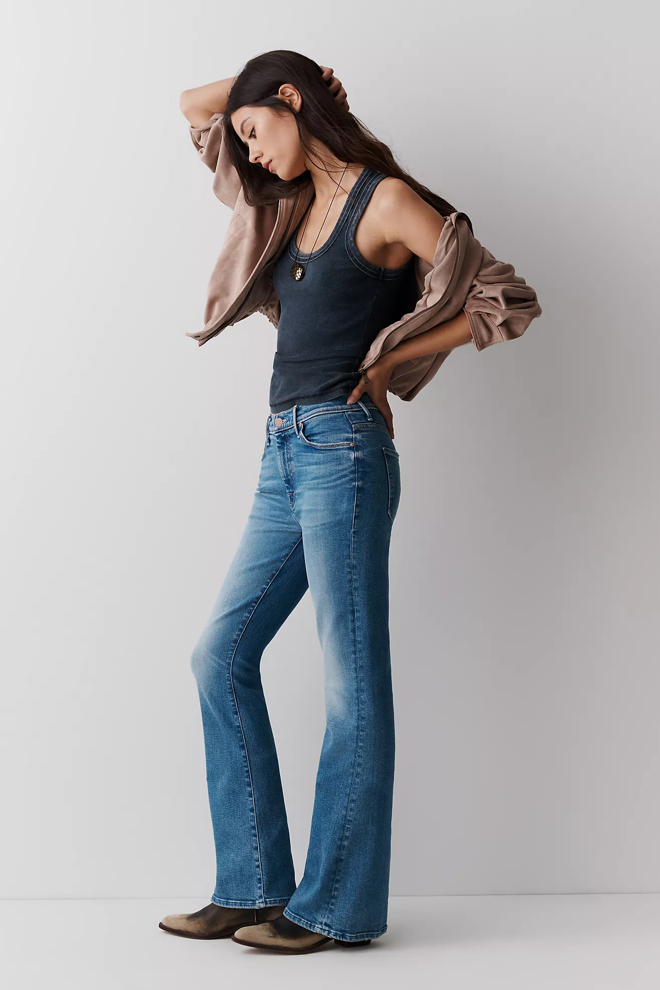 MOTHER The Weekender Mid-Rise Bootcut Jeans | Anthropologie (US)