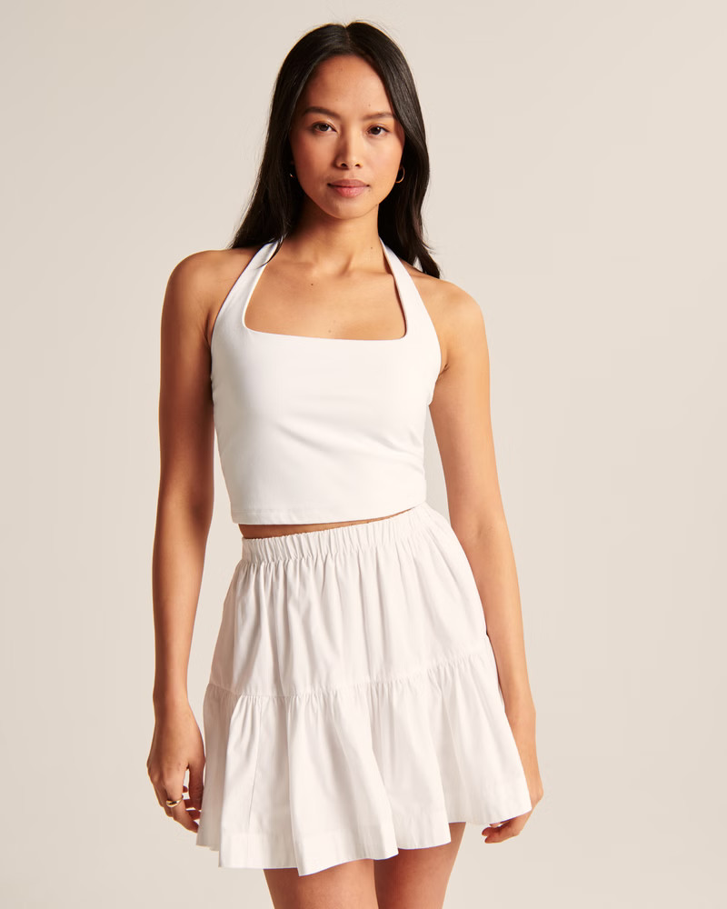 Women's Double-Layered Seamless Fabric Halter Tank | Women's Clearance | Abercrombie.com | Abercrombie & Fitch (US)