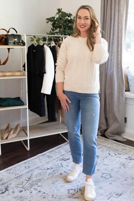 A cute and comfy jeans and sweater outfit perfect for all the back to school things  

#LTKstyletip #LTKfindsunder100 #LTKSeasonal
