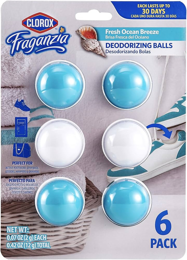 Clorox Fraganzia Deodorizing Balls in Lavender with Eucalyptus, 6 Count - No-Plug, Battery-Free A... | Amazon (US)