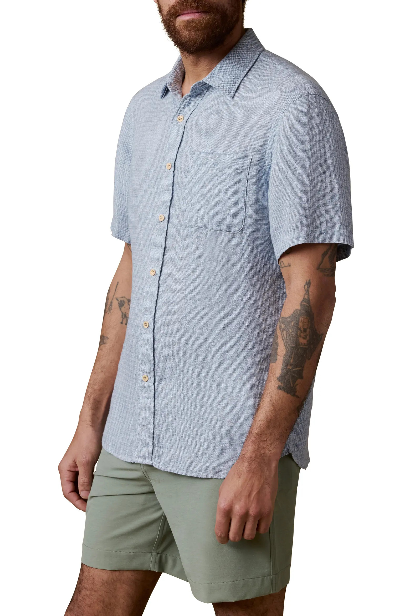 Palma Linen Short Sleeve Button-Up Shirt (Men) | Nordstrom | Nordstrom