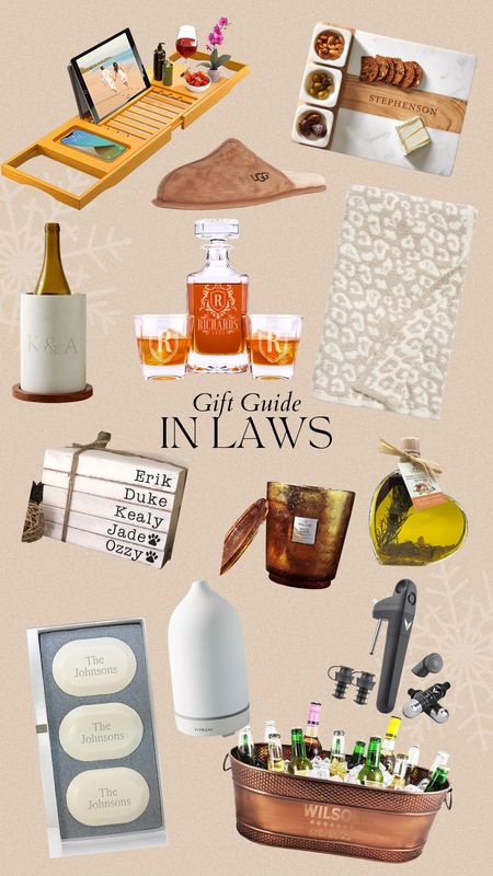 Gift Guide: In laws 

Christmas gift guides, diffuser, decanter, uggs, charcuterie board, barefoot dreams, wine, 

#LTKHoliday #LTKSeasonal