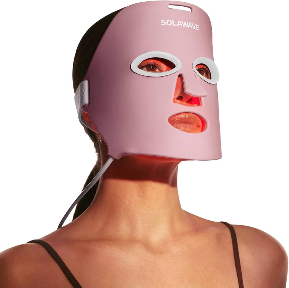 SolaWave Wrinkle Retreat Light Therapy Face Mask | FDA Cleared Red and Infrared Light Mask to Rej... | Amazon (US)