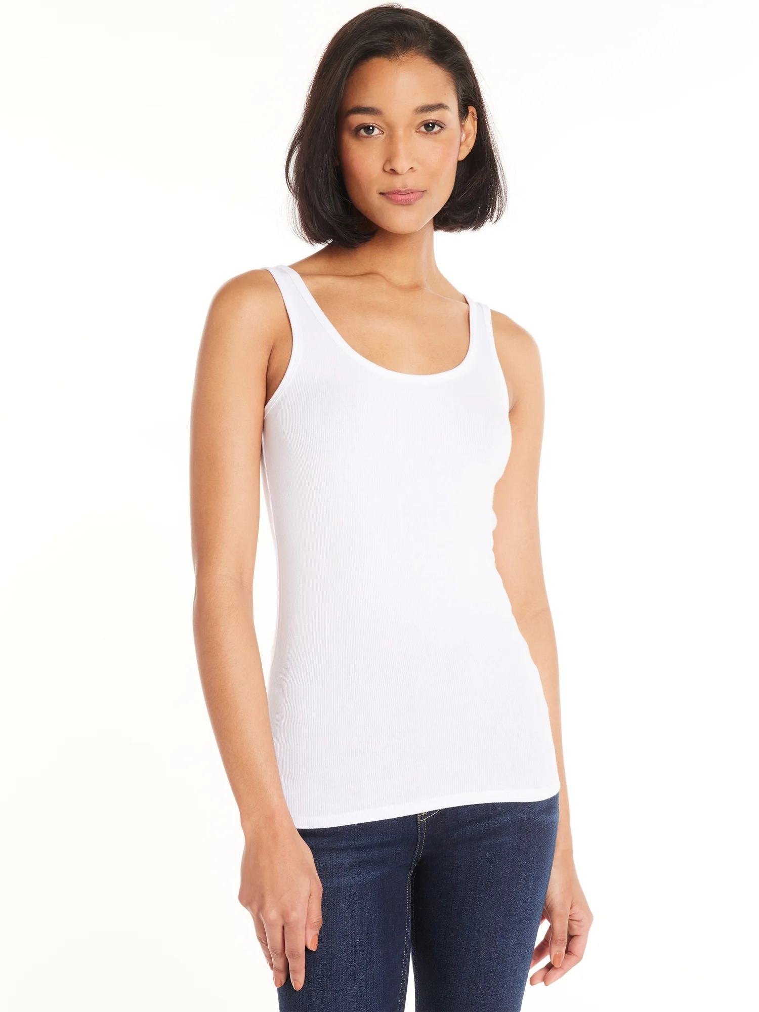 Time and Tru Women's Rib Tank | Walmart (US)