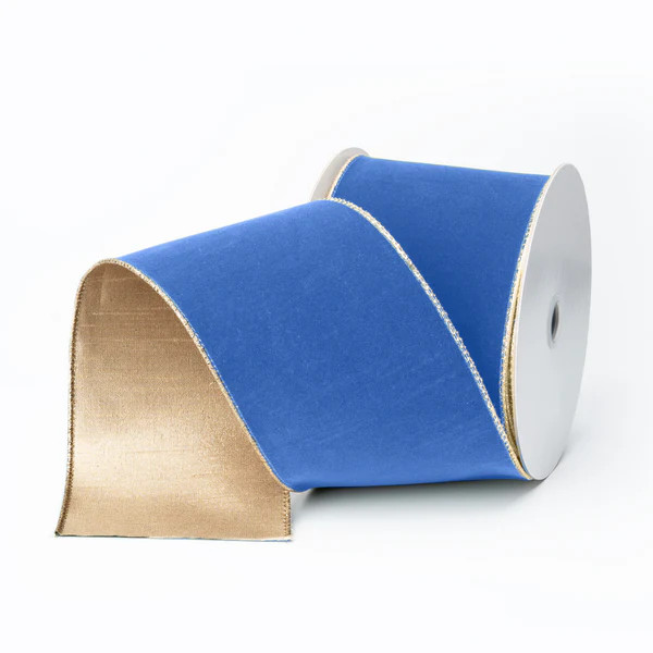 Sky Blue Suede Velvet Ribbon | Fig and Dove