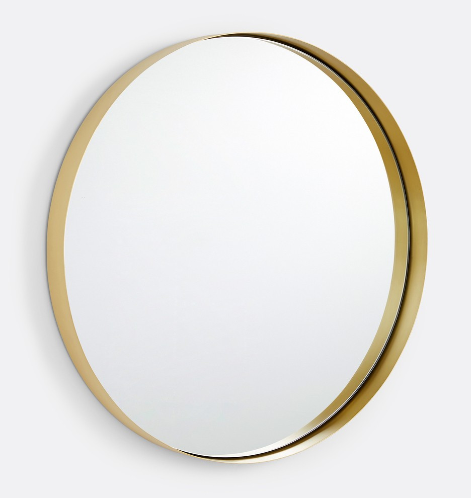 Deep Frame Round Metal Mirror

  Item #E4287 | Rejuvenation