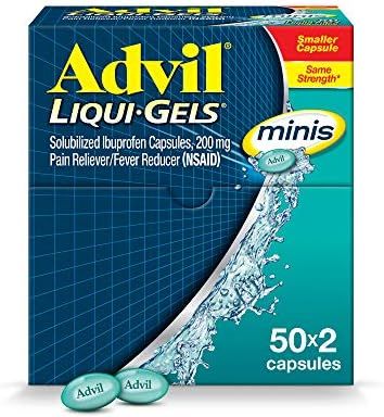 Advil Liqui-Gels minis Pain Reliever and Fever Reducer, Pain Medicine for Adults with Ibuprofen 2... | Amazon (US)