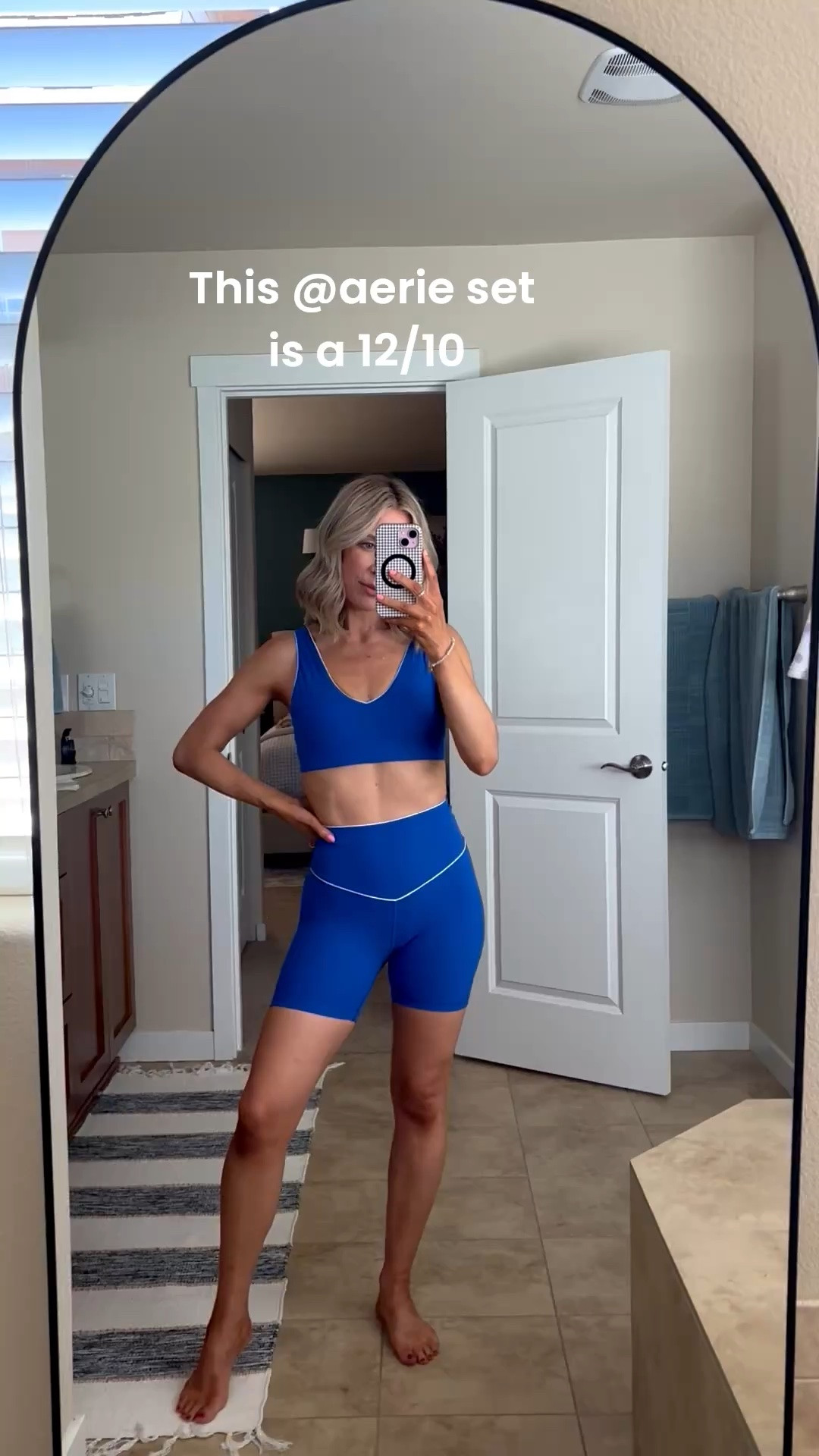 Wearing a size small in top and shorts from @Aerie. I love for matching sets like this!

#LTKgrwm #LTKfitnessgoals #LTKActive