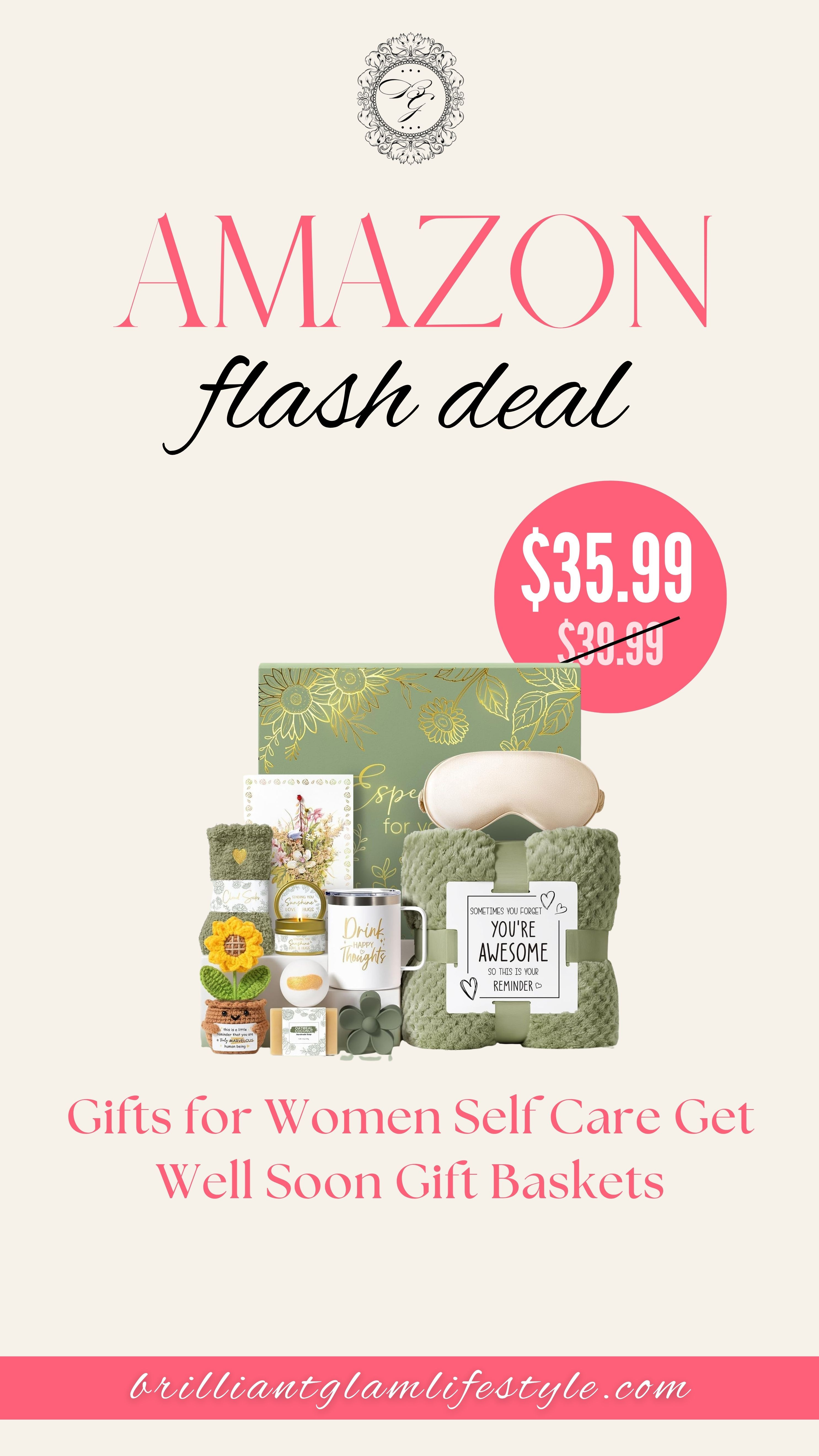 Amazon Flash Deal: Self Care Gift Basket for Her 💝

Looking for a thoughtful gift that shows you care? This Amazon flash deal on Self Care Get Well Soon Gift Baskets is perfect for women who need a little extra comfort and relaxation. Filled with cozy self-care essentials, beauty treats, and soothing items, it’s a meaningful way to brighten her day and make her feel loved.

#AmazonFinds #AmazonFlashDeal #GiftBasket #SelfCareGift #GetWellSoonGift #GiftForHer #RelaxationGifts #SelfCareEssentials #ThoughtfulGifts #WomenGifts #AmazonDeals #CarePackageIdeas 

 #LTKMothersDay #LTKselfcare #LTKSaleAlert