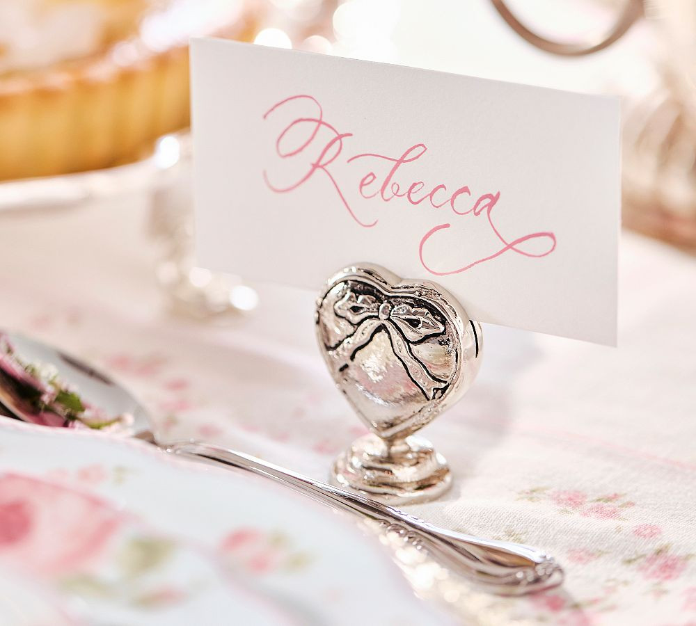 LoveShackFancy Antique Silver Place Card Holders - Set of 4 | Pottery Barn (US)