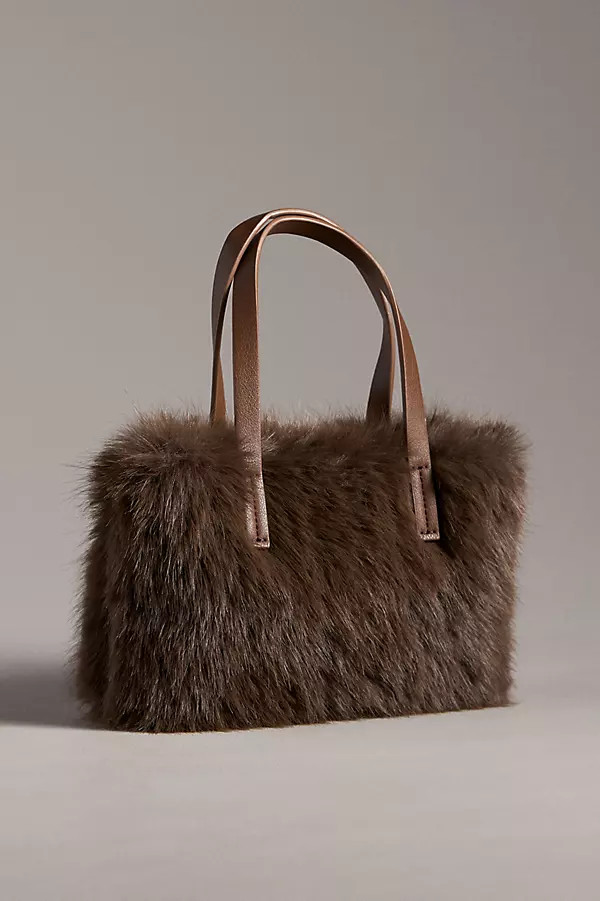 Mini Faux-Fur Tote Bag | Anthropologie (US)