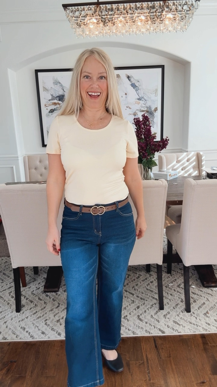 So comfy, perfect stretch for a basic tea and great for a long torso

#LTKMostLoved #LTKStyleTip #LTKFindsUnder50