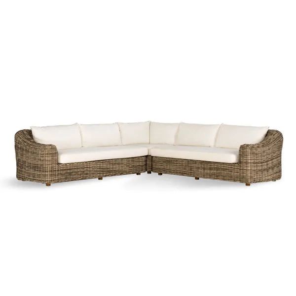 Messina Woven Outdoor 3 Piece Sectional | Scout & Nimble