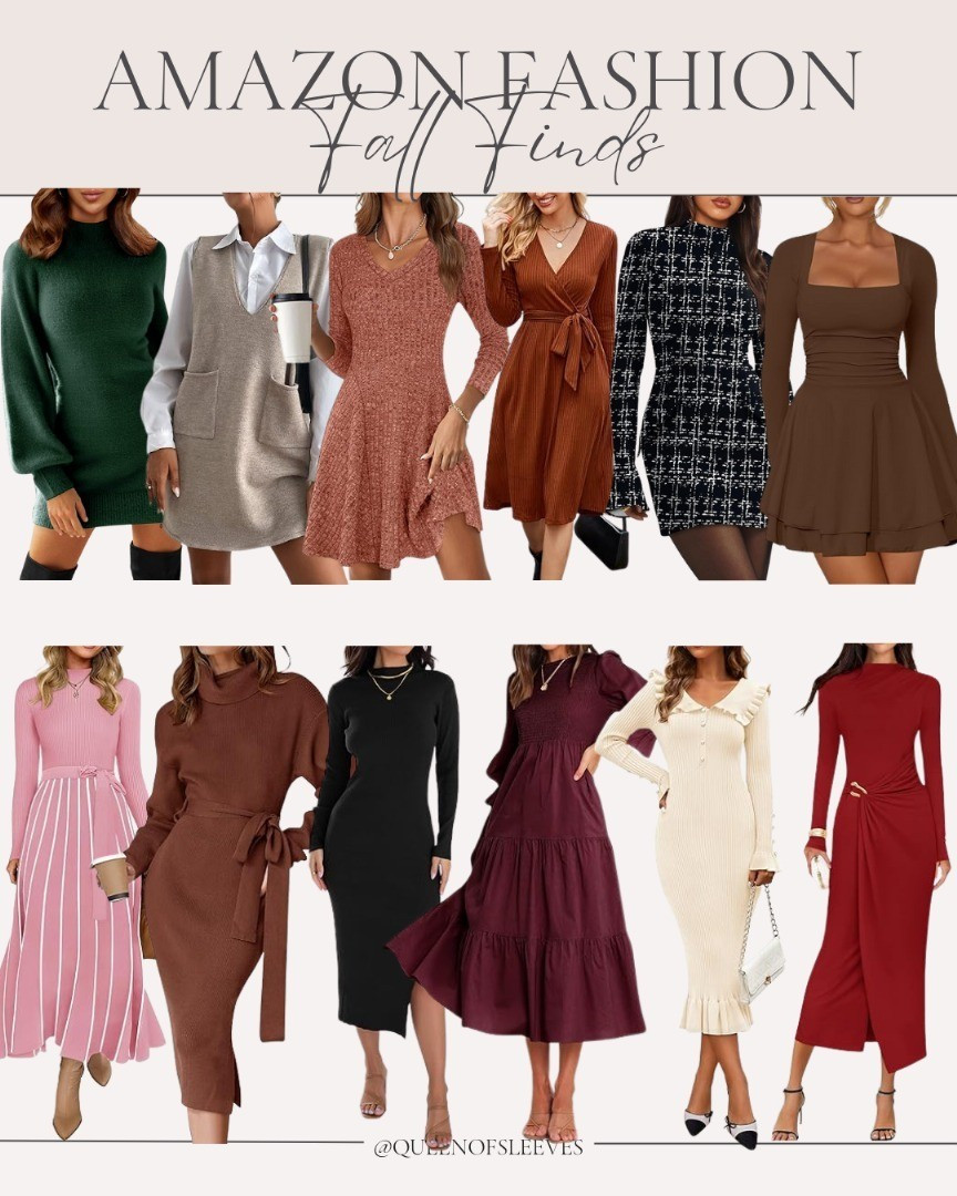 These dresses are a perfect addition to your fall collection!🍂

Fall dresses with sleeves / amazon fall fashion finds / amazon fall dresses / amazon fall outfit ideas / fall fashion amazon / fall dresses amazon / amazon sweater dress / amazon knit dress / amazon turtleneck dress / long sleeve fall dresses / amazon fashion haul / fall outfits for women / affordable fall dresses / amazon midi dresses / amazon mini dresses / cute fall outfit ideas / sweater weather outfits / cozy fall outfits / amazon fashion influencer / fall style inspiration / amazon fashion 2025

#LTKSeasonal #LTKMidsize #LTKStyleTip