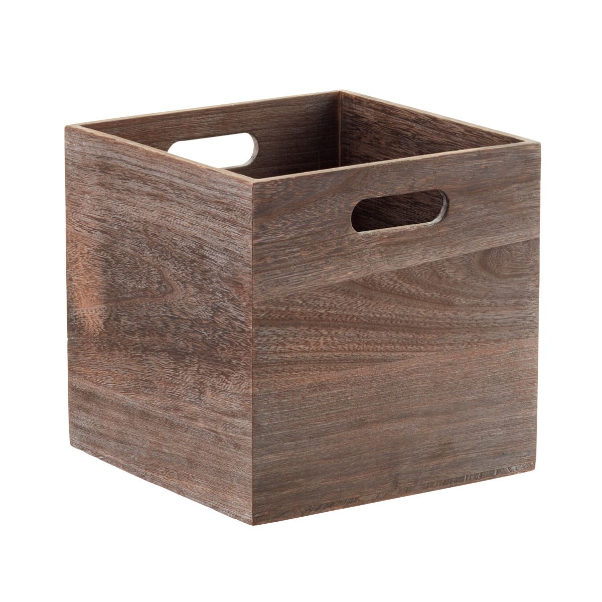 Wooden Storage Cube | The Container Store