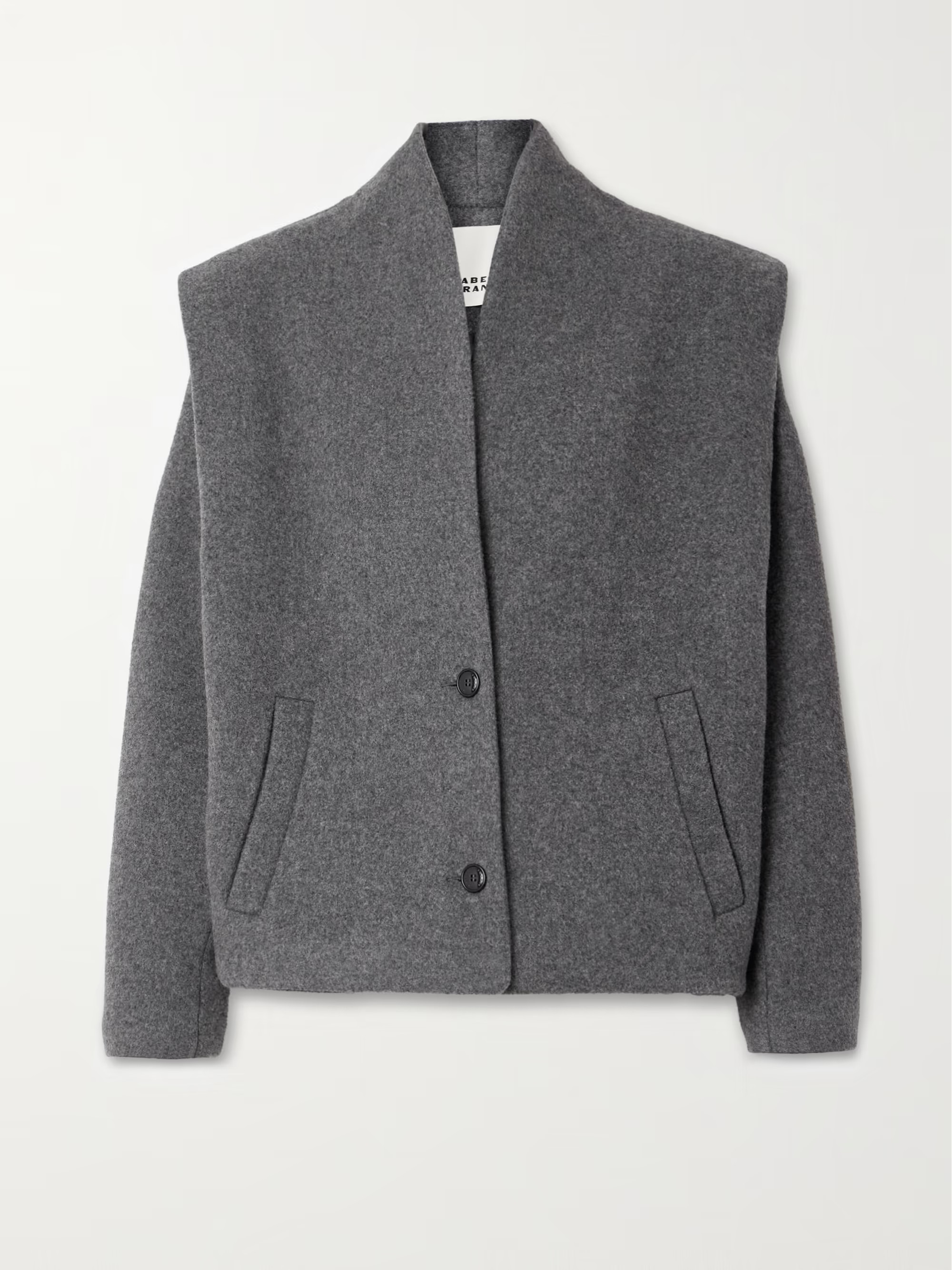 ISABEL MARANT Drogo brushed wool-blend jacket | NET-A-PORTER | NET-A-PORTER (UK & EU)
