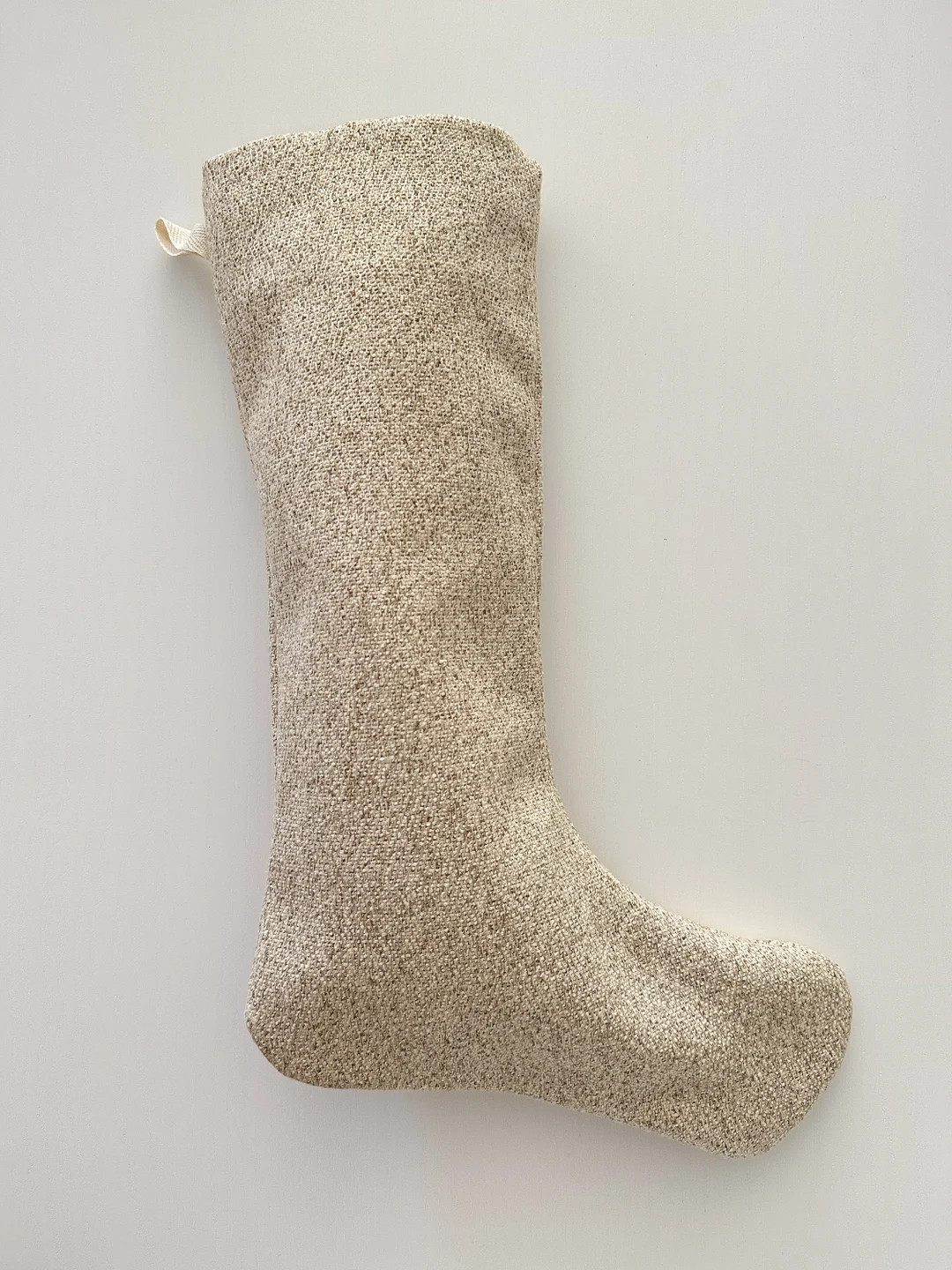 Neutral Christmas Stocking, White Chocolate Mousse, Christmas Stocking, Holiday Stocking, Minimal... | Etsy (US)